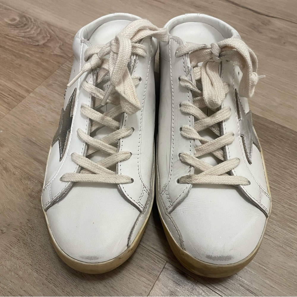 Golden goose sneakers slide ons size 38, worn once